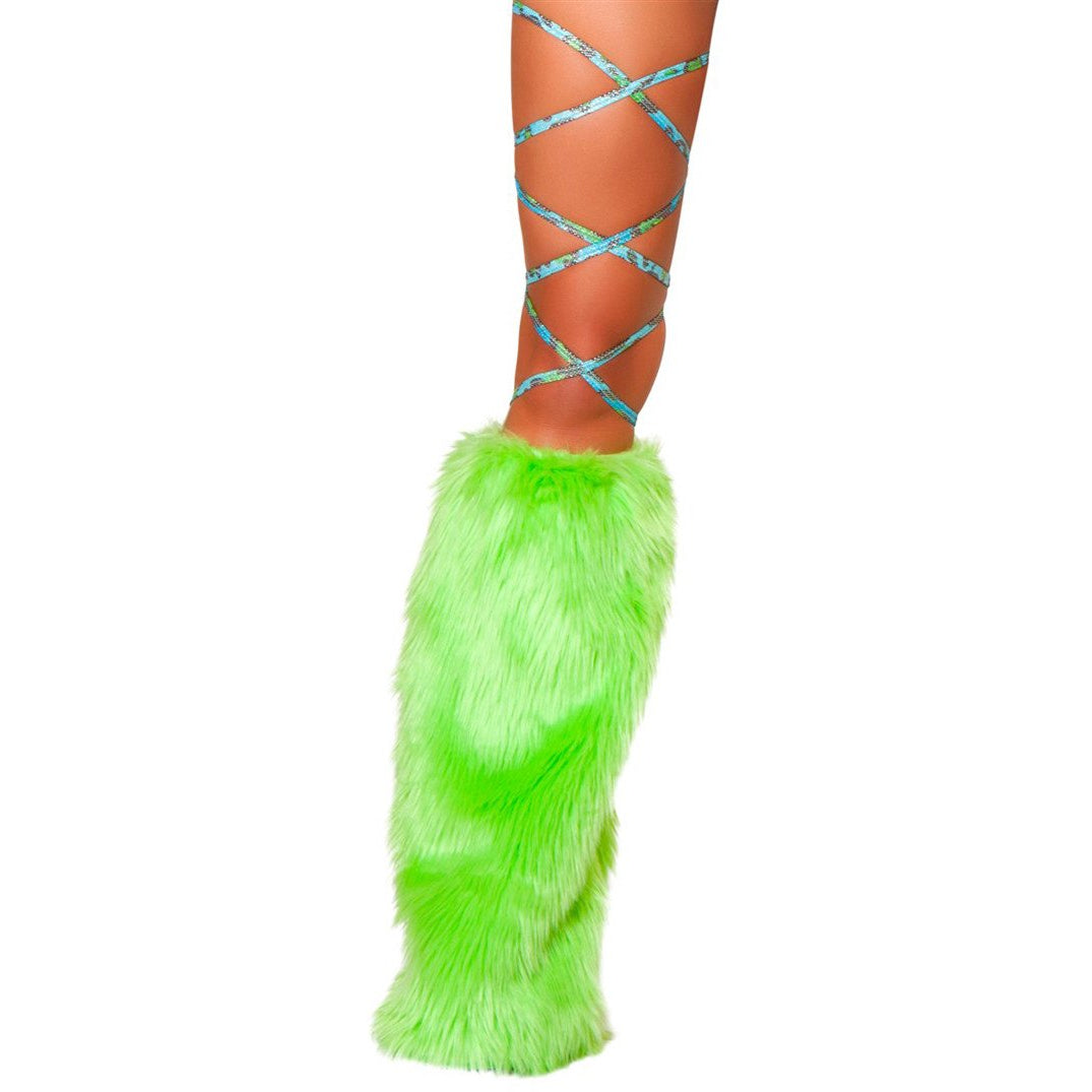 100" Printed Thigh Wraps Blue Leopard - Charmed Costumes