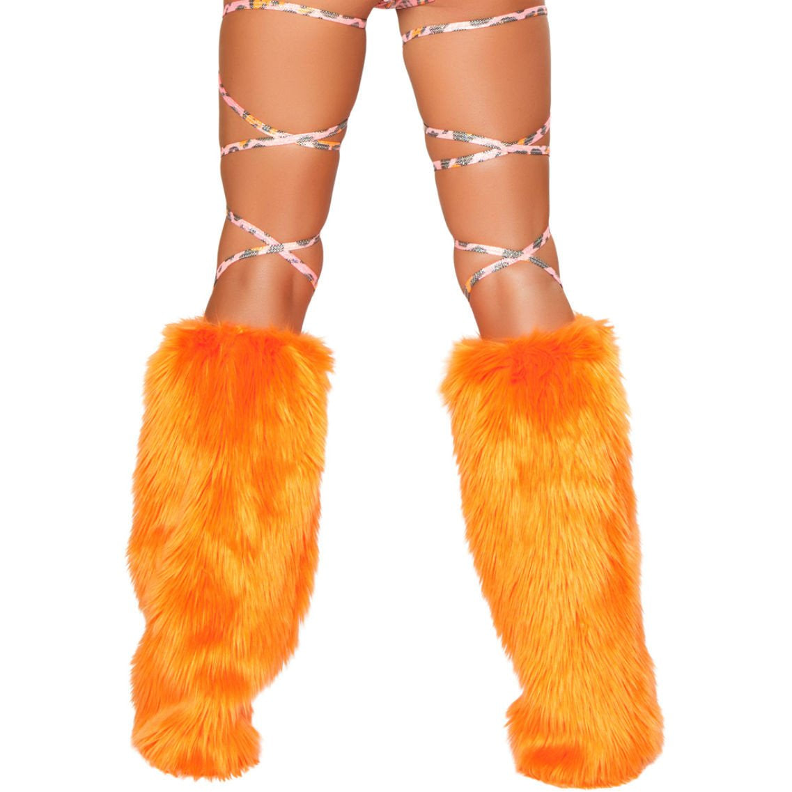 100" Printed Thigh Wraps Pink Leopard - Charmed Costumes