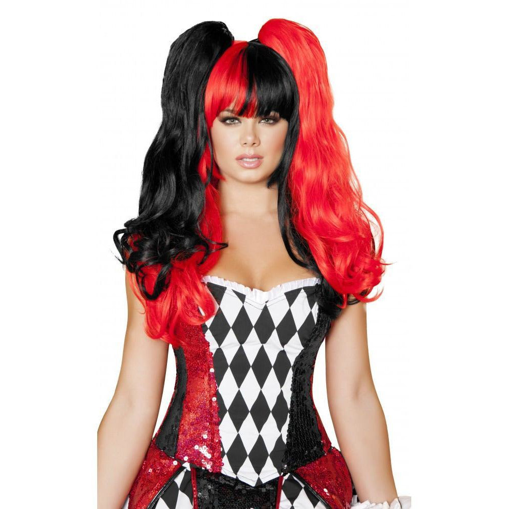 Black/Red Wig