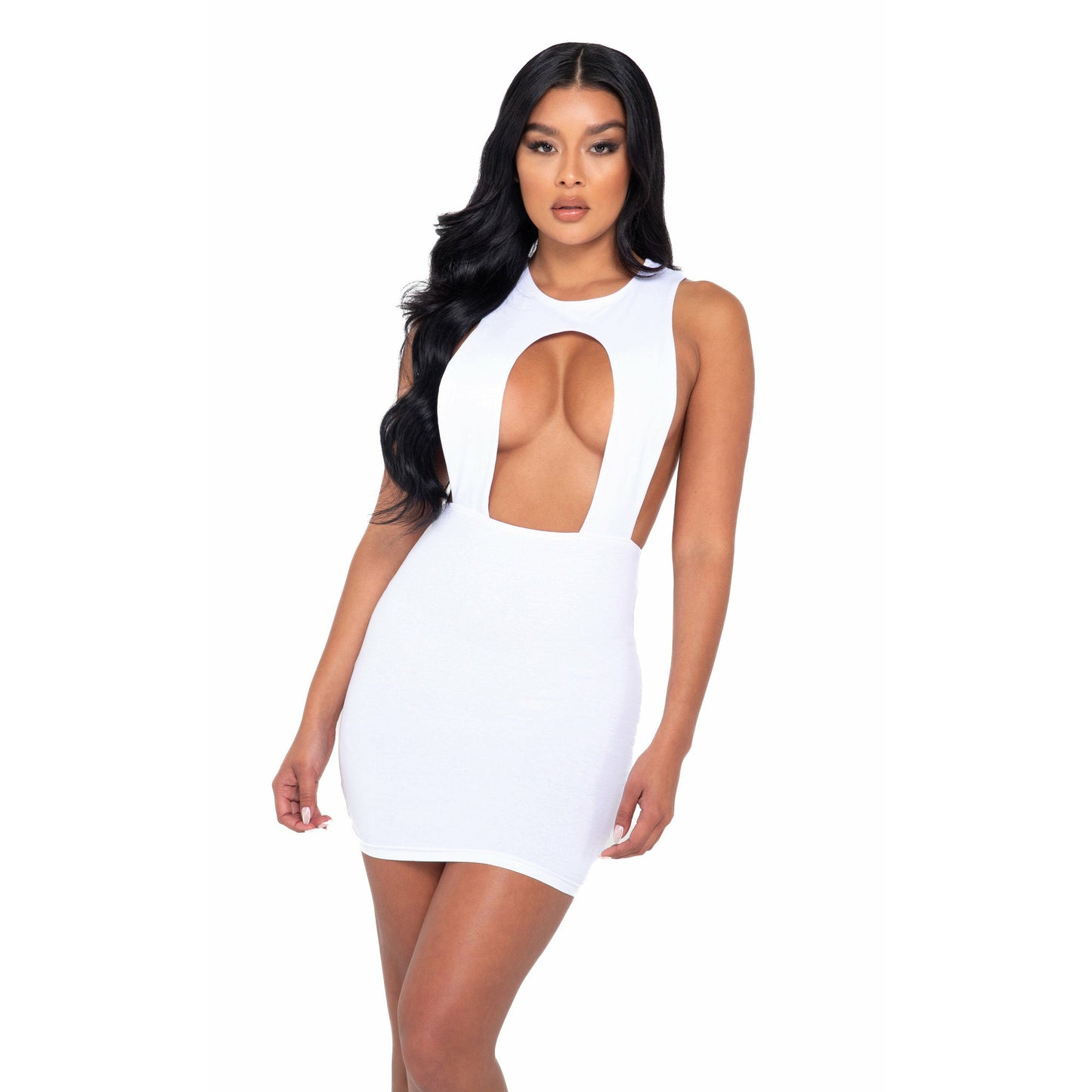 Cutout High Neck Mini Dress