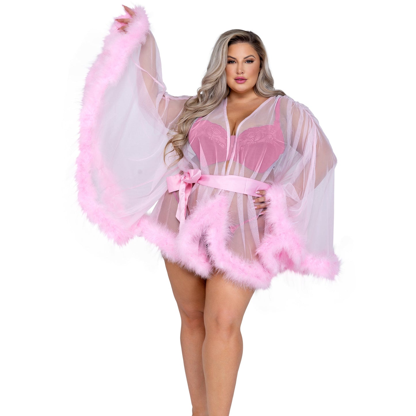 LI531 - Hollywood Glam Luxury Mini Robe